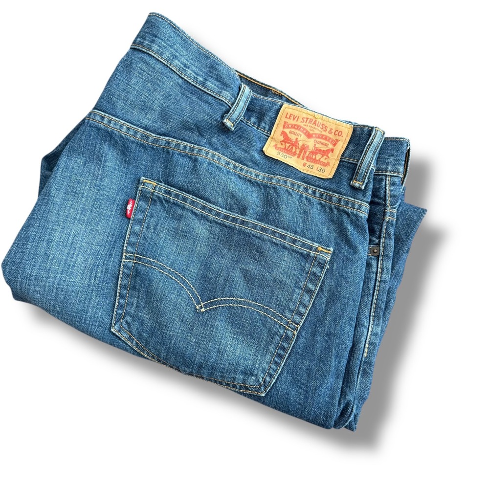 Levi Strauss 550 Mens Jeans W48 L30‎ Blue Relaxed Fit Denim Pants